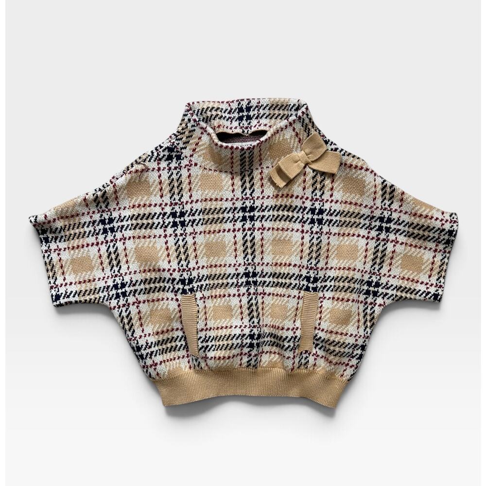 Hope & Henry Organic Mock-Neck Sweater Cape, Size 2T-3 - Picture 4 of 8